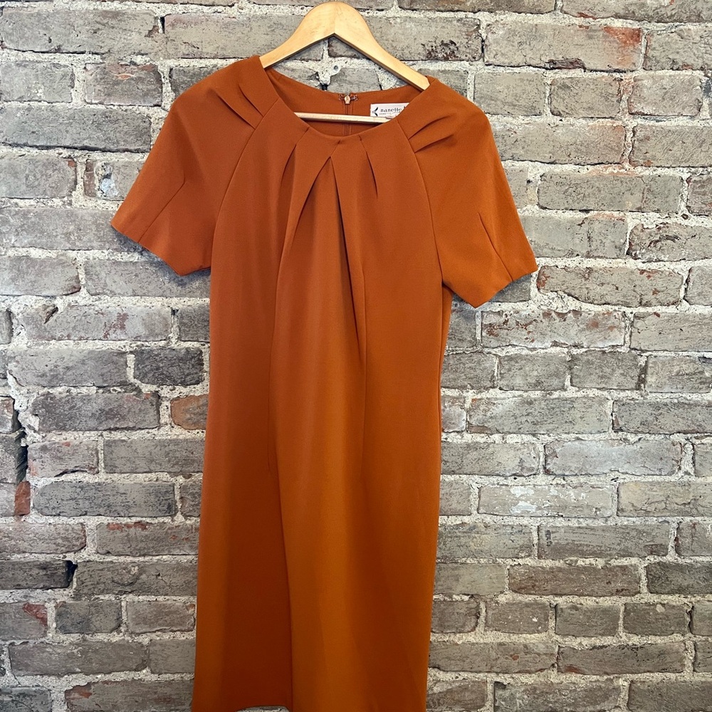 Nanette Lepore Rust Midi Dress